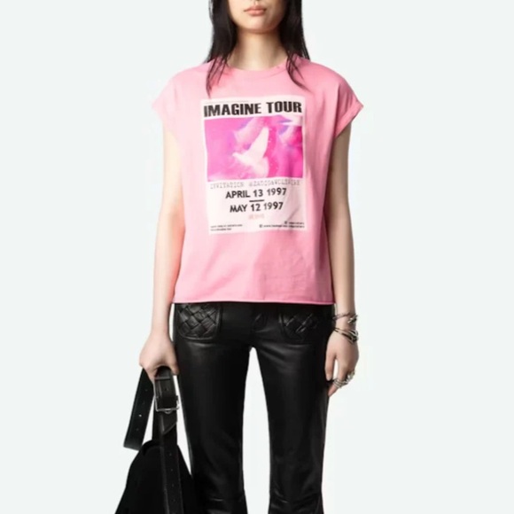 Zadig & Voltaire Cecilia Concert Tee - Pink - Picture 1 of 8